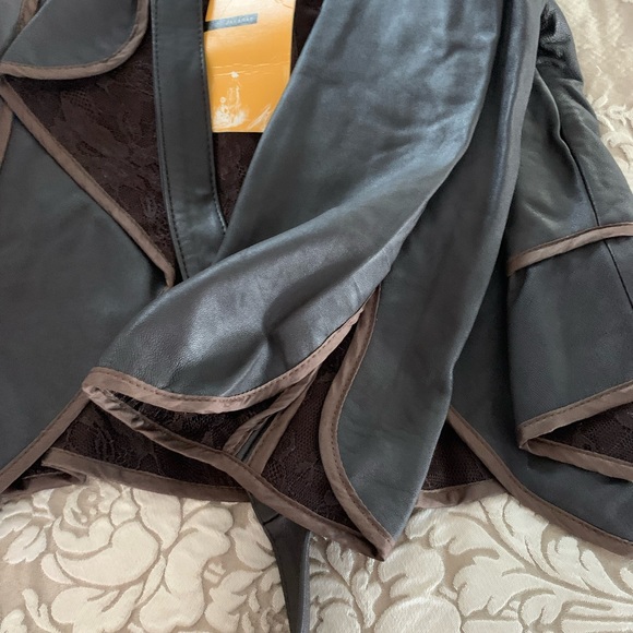 Jak & Rae peplum leather jacket - Picture 5 of 7